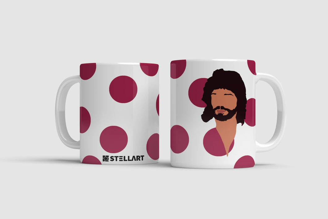 Taza Camarón lunares rojos